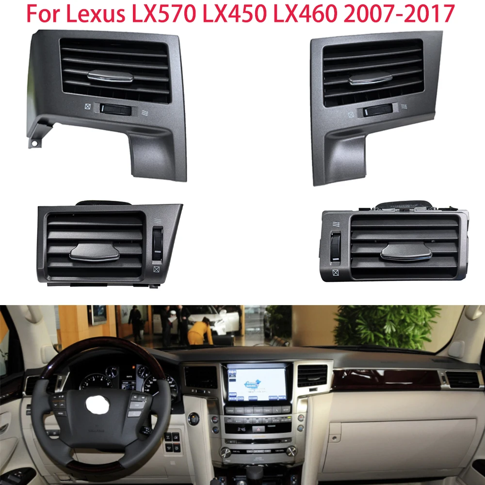 2pcs/4pcs Air Conditioning Vent For Lexus LX570 LX450 LX460 2007-2017 Dashboard Air Outlet Penal Air conditioner Outlet